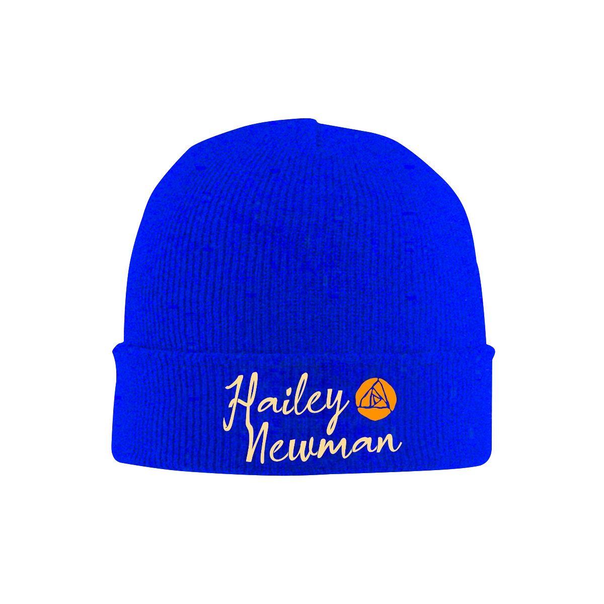 Knit Hat with Heat Transfer Patch