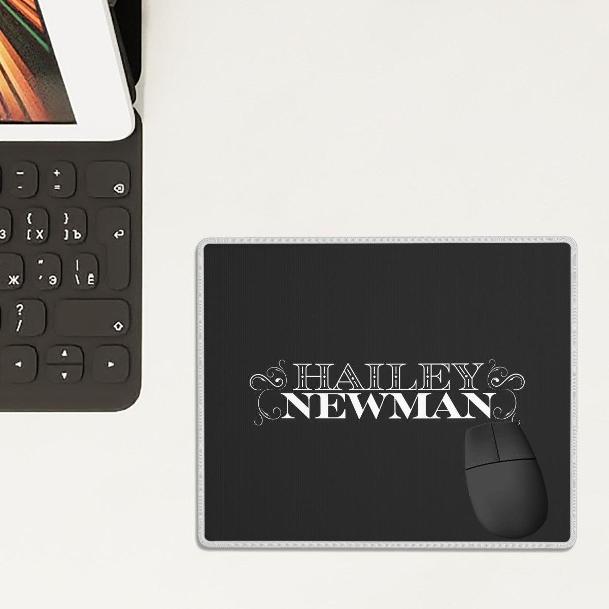 Hailey Newman | Small Mouse Pad with Non-Slip Rubber Base (Horizontal)