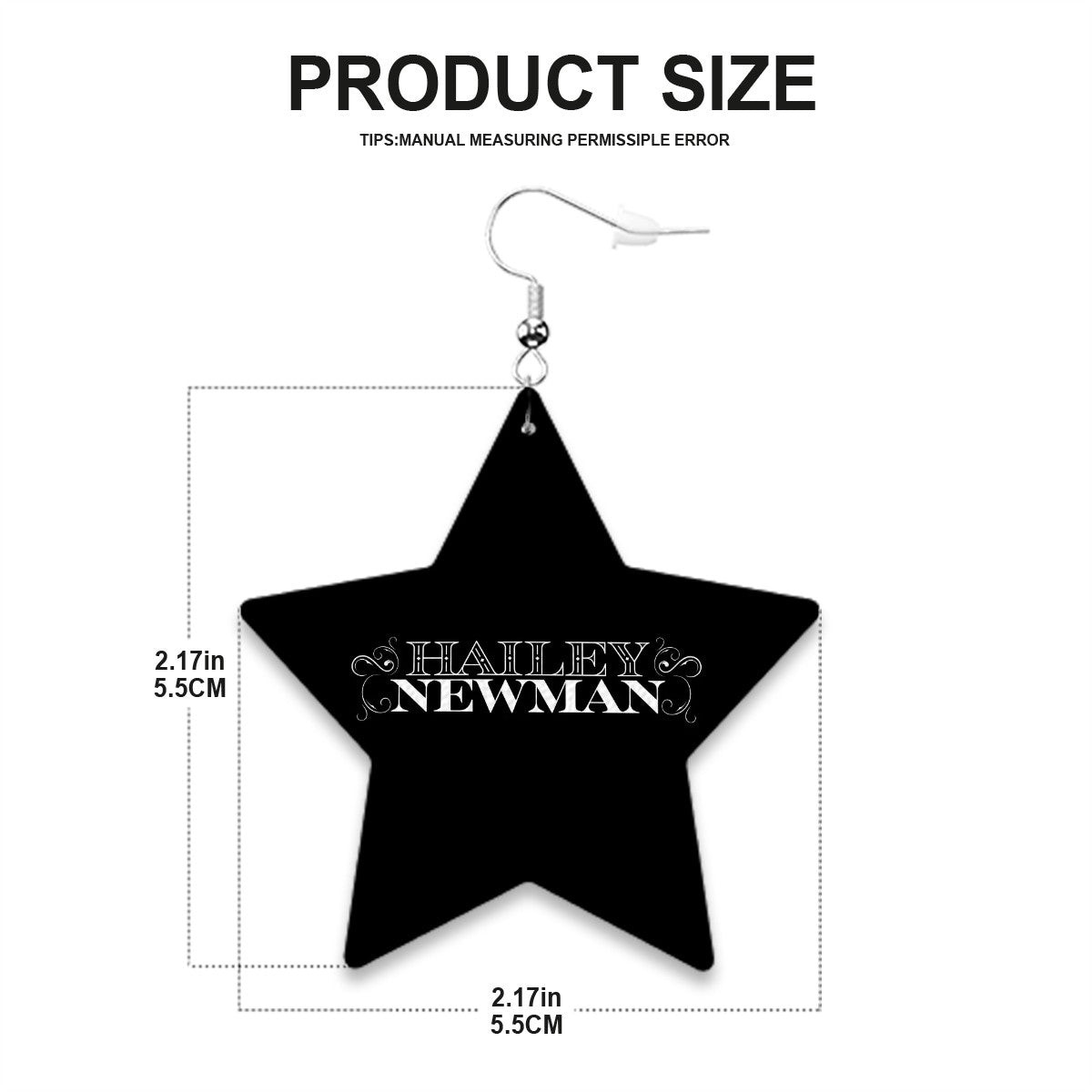 Hailey Newman | Leather Star Earrings