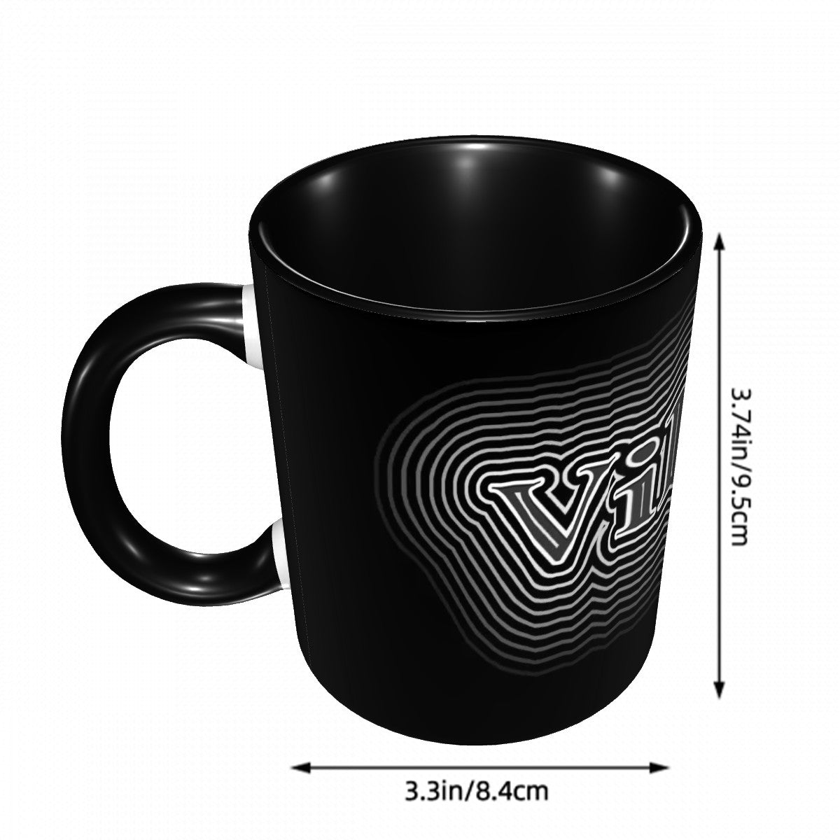 Vibez | Two Tone Coffee Mug (Black)