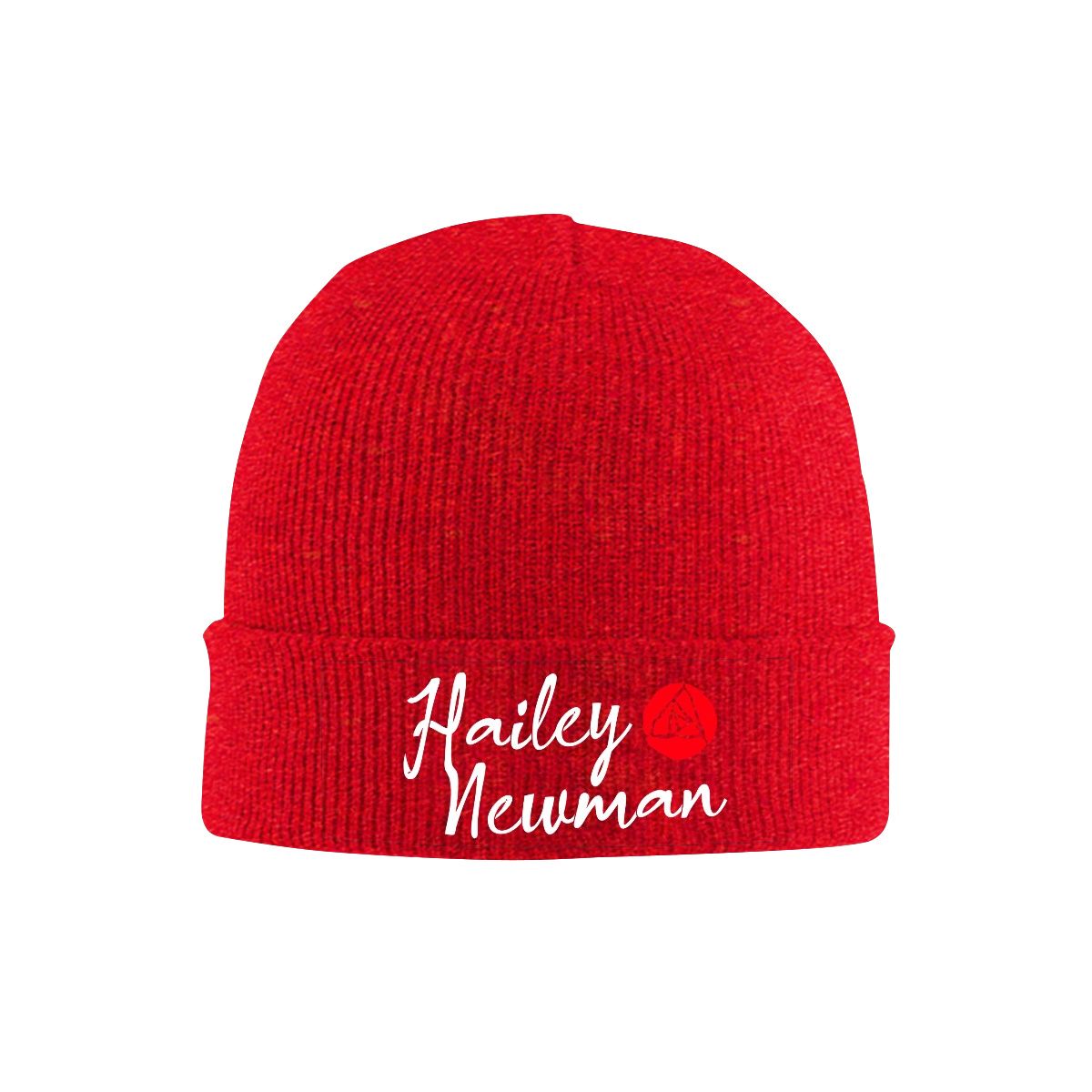Knit Hat with Heat Transfer Patch
