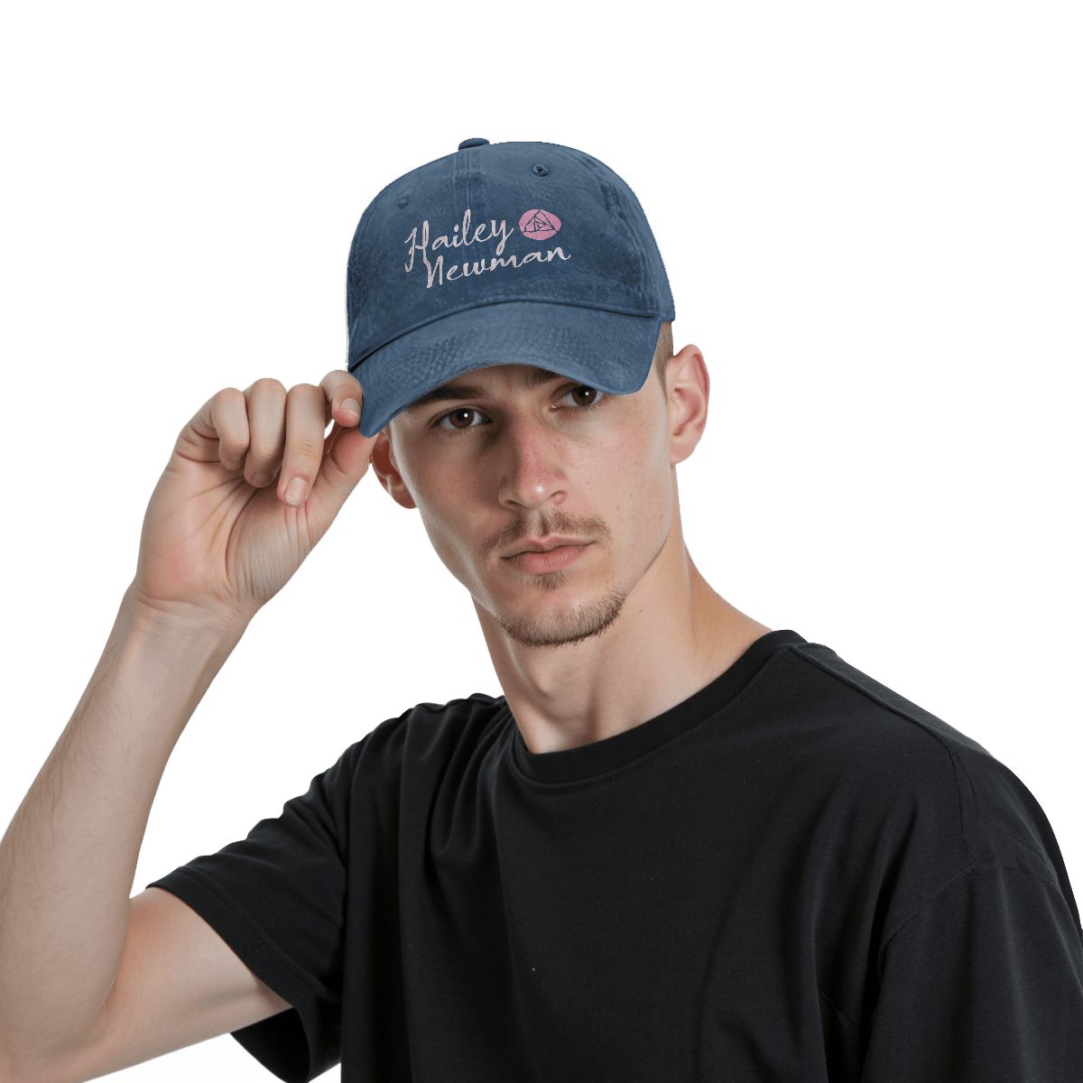 Unisex Washed Denim Baseball Cap