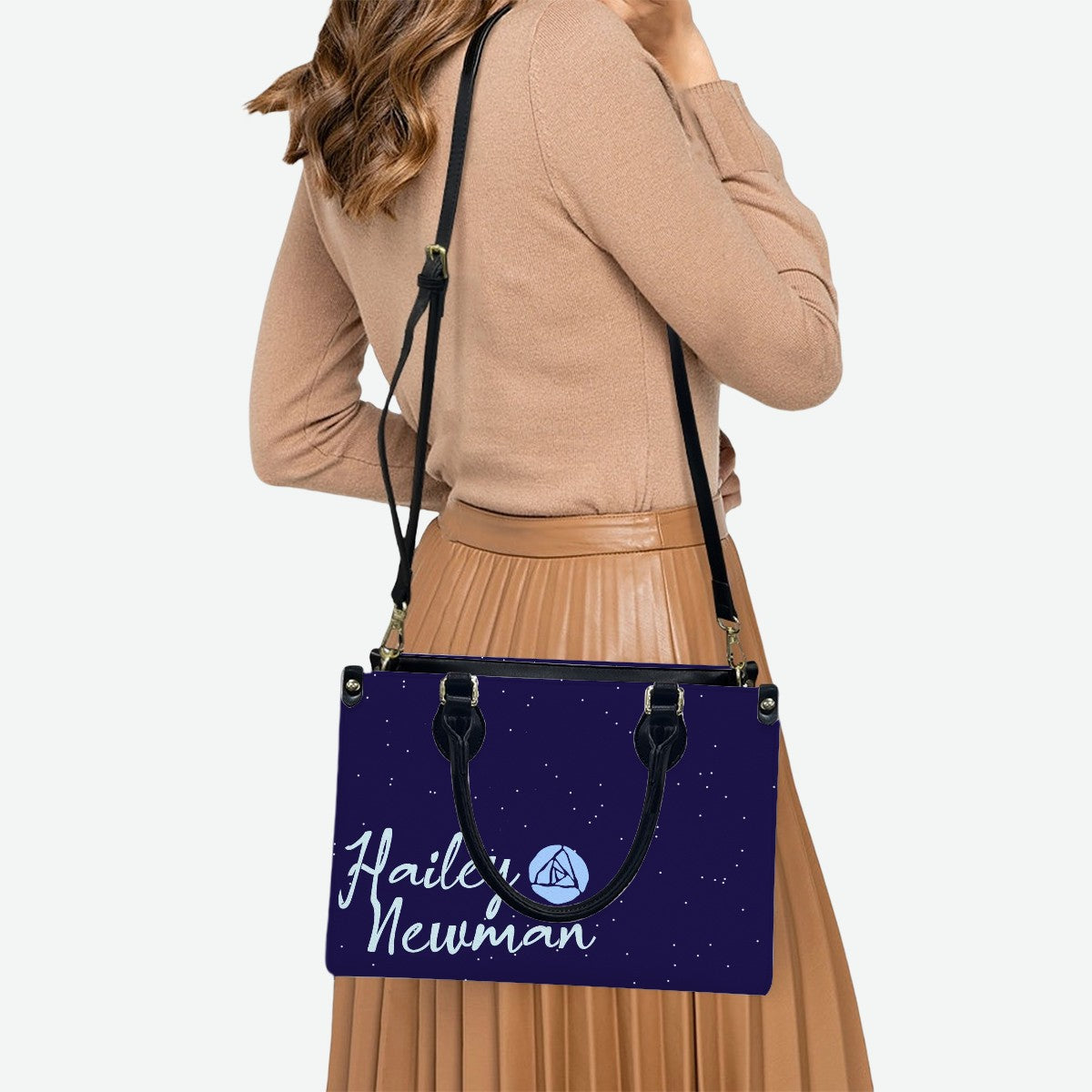 Hailey Newman (Blue Var.) | PU Tote Bag