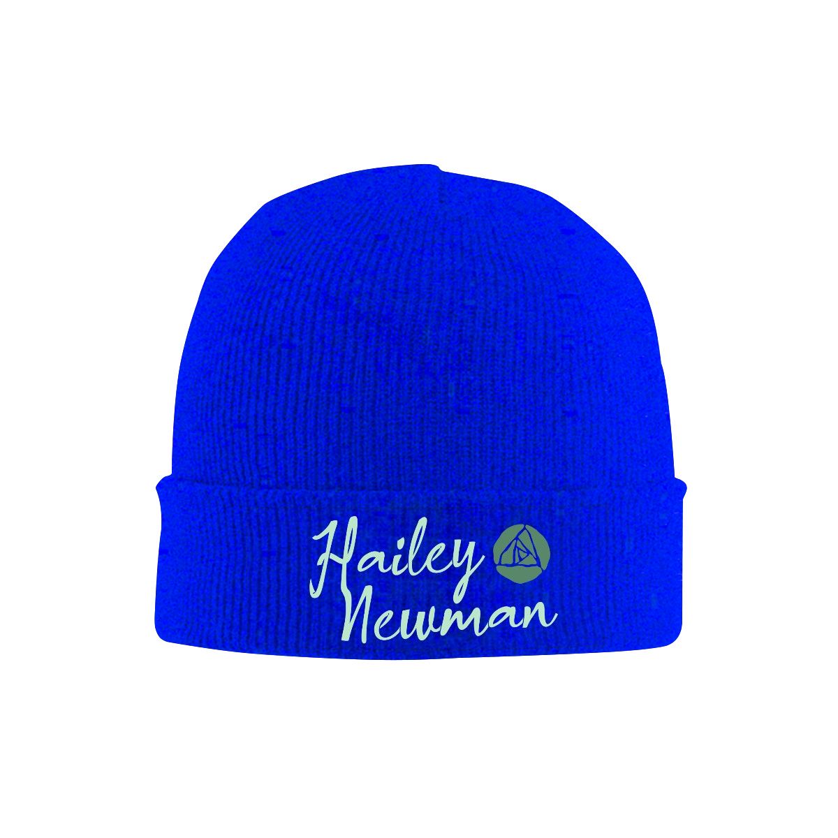 Knit Hat with Heat Transfer Patch