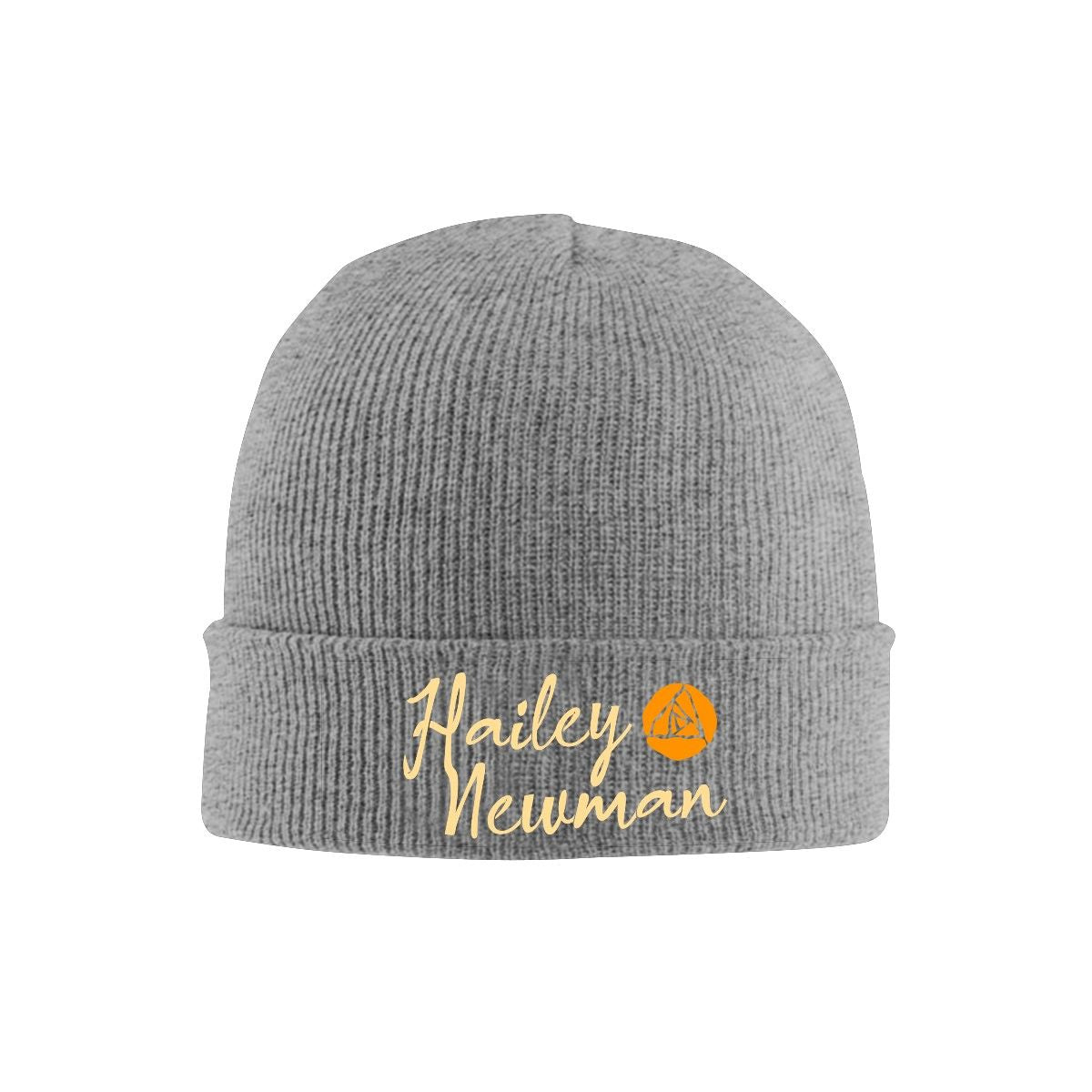 Knit Hat with Heat Transfer Patch