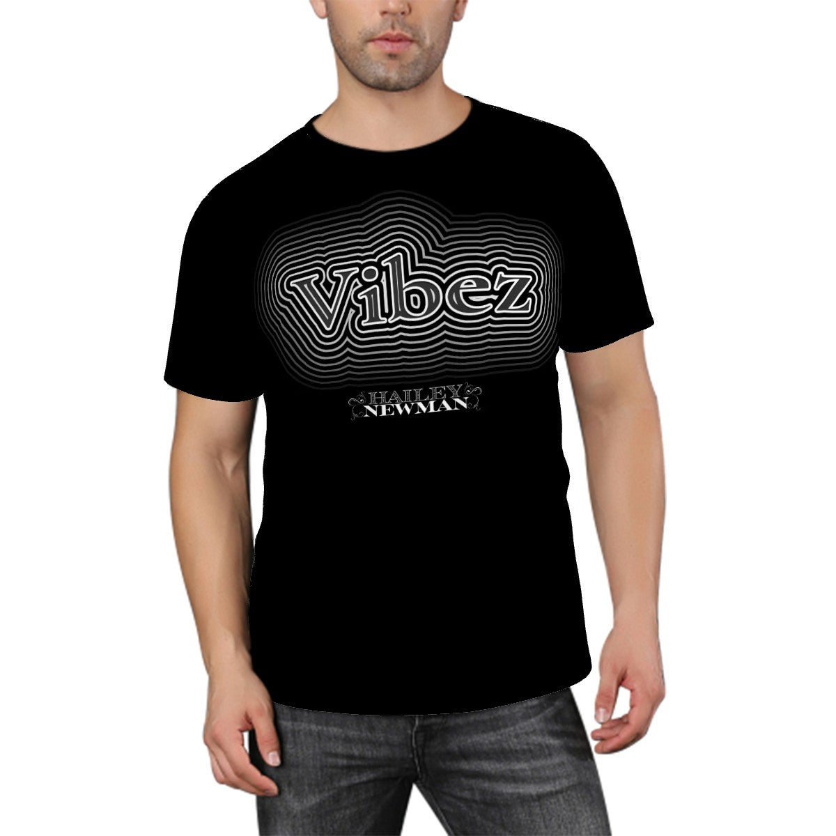 Unisex Hailey Newman Vibez T-Shirt (Black)