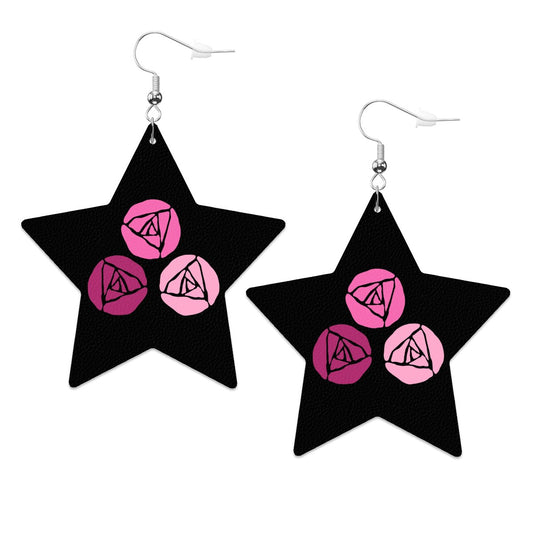 Hailey Newman | Leather Star Earrings