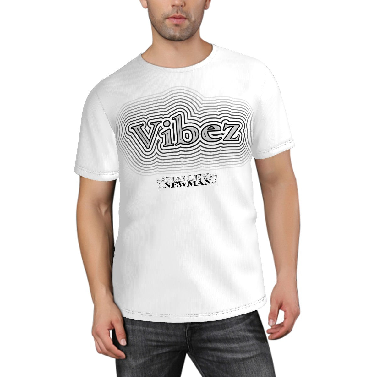 Unisex Hailey Newman Vibez T-Shirt (White)