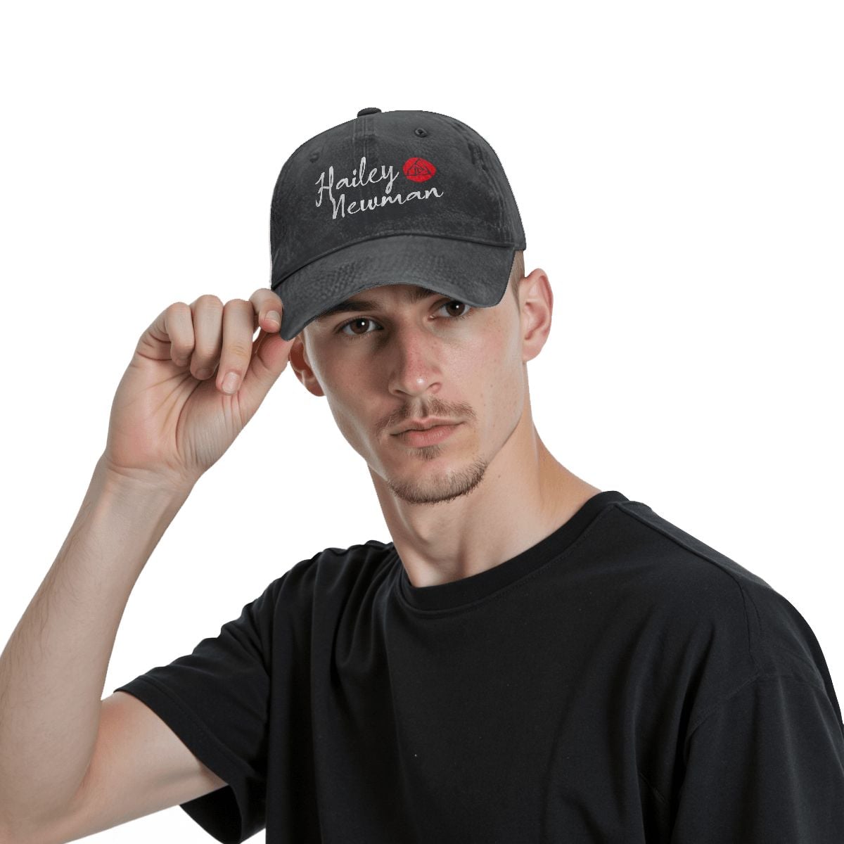 Unisex Washed Denim Baseball Cap