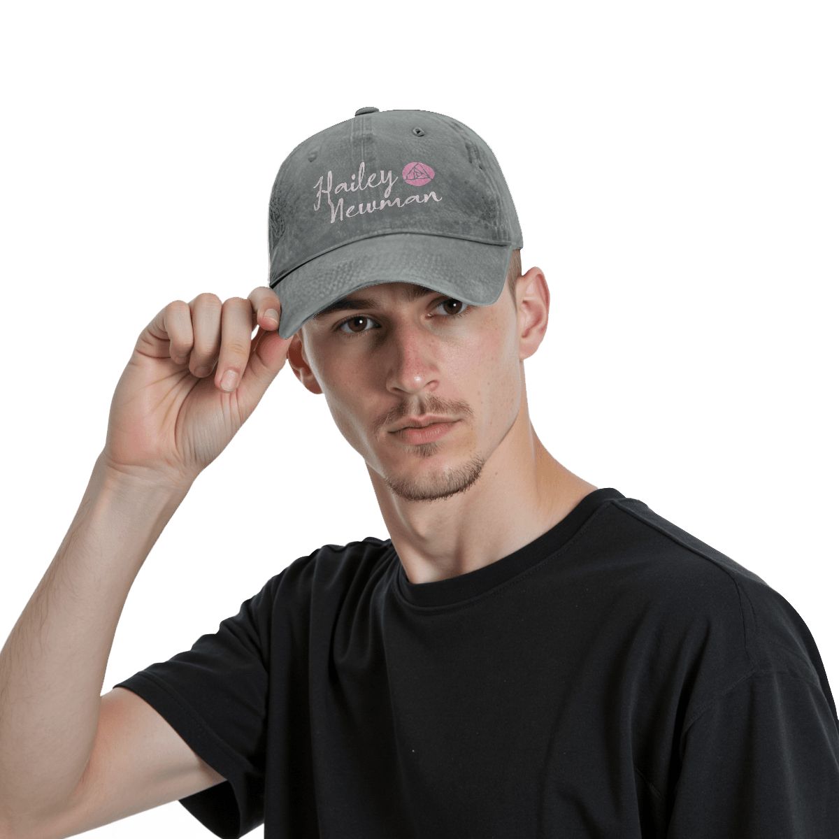 Unisex Washed Denim Baseball Cap