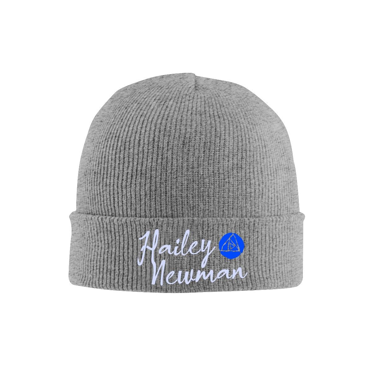Knit Hat with Heat Transfer Patch