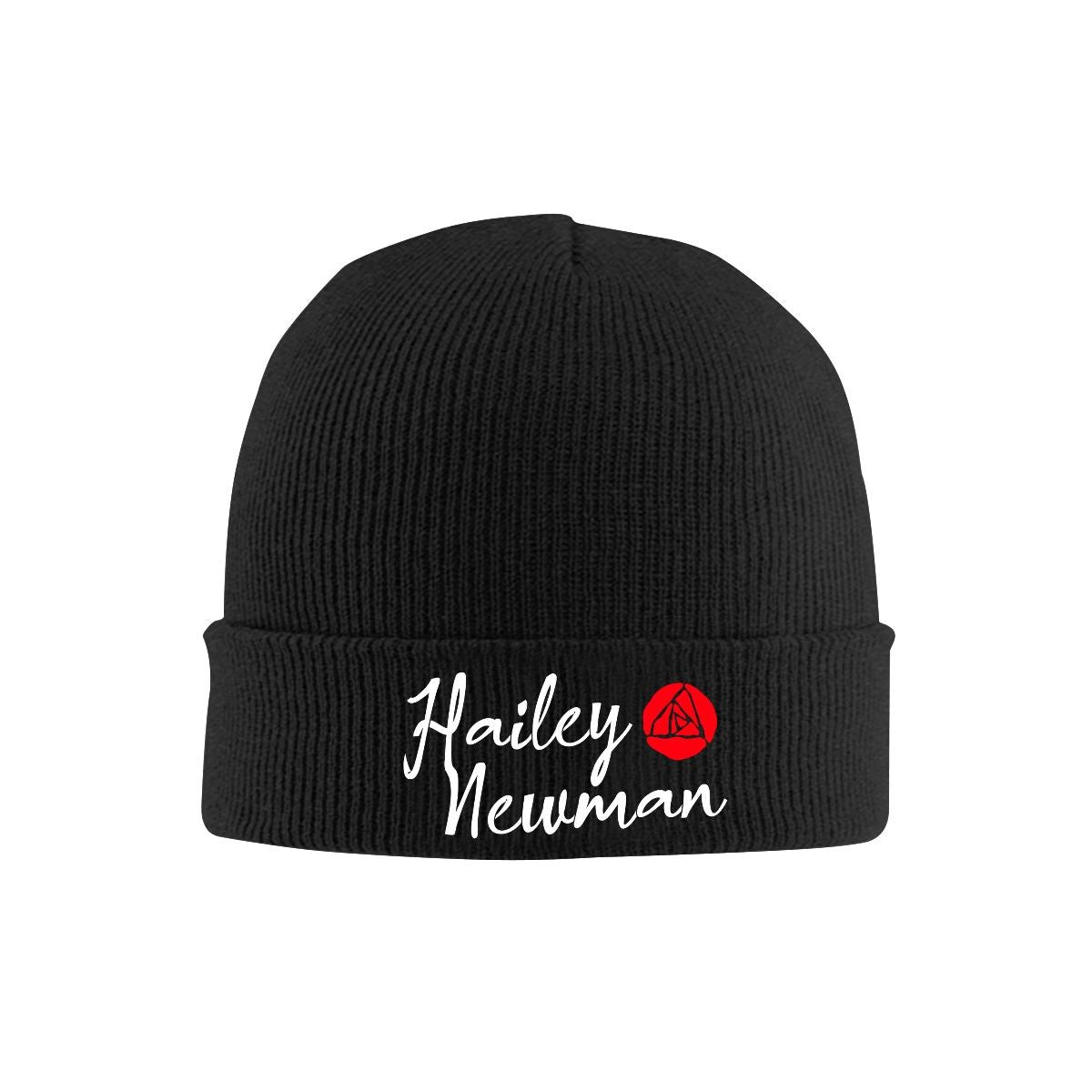 Knit Hat with Heat Transfer Patch