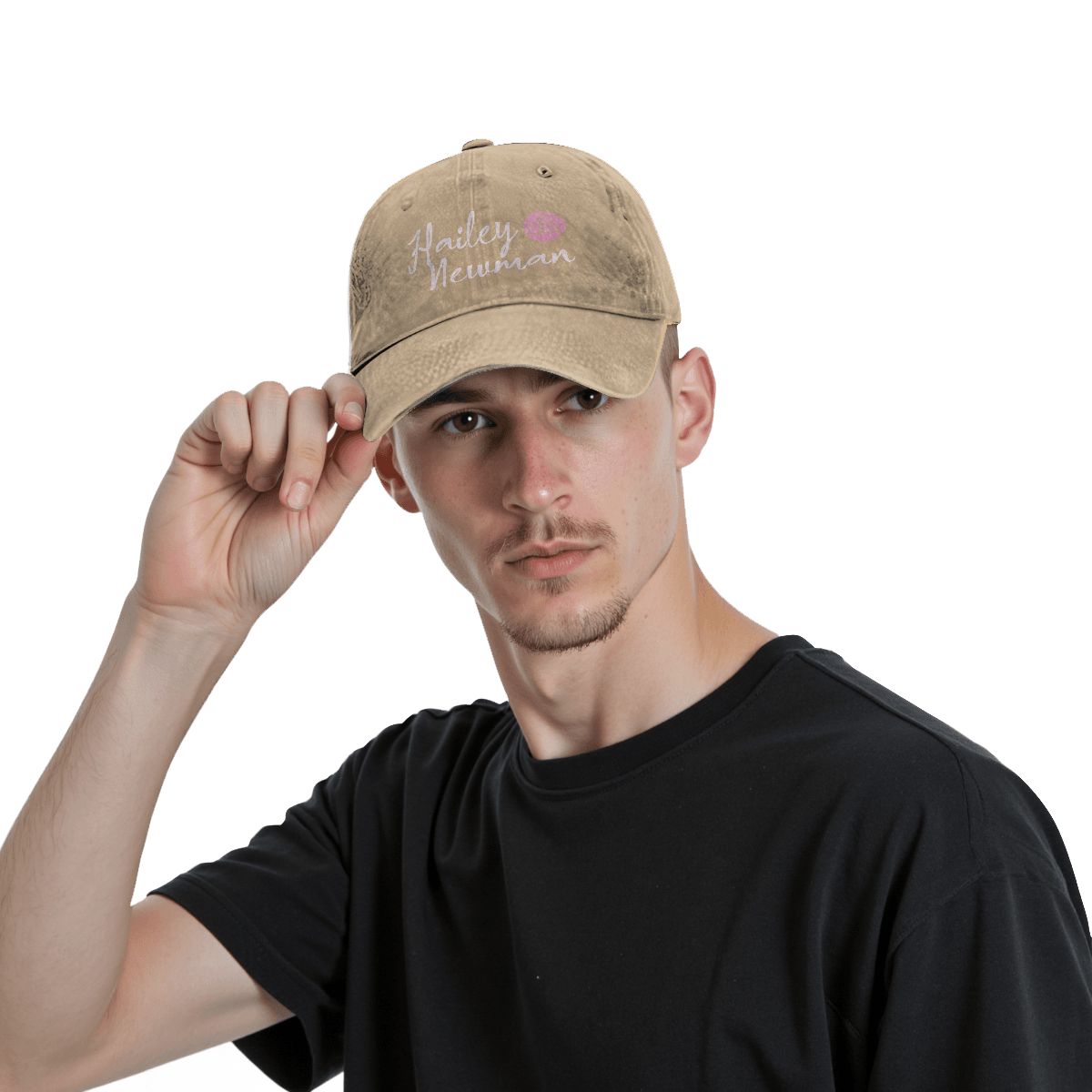 Unisex Washed Denim Baseball Cap