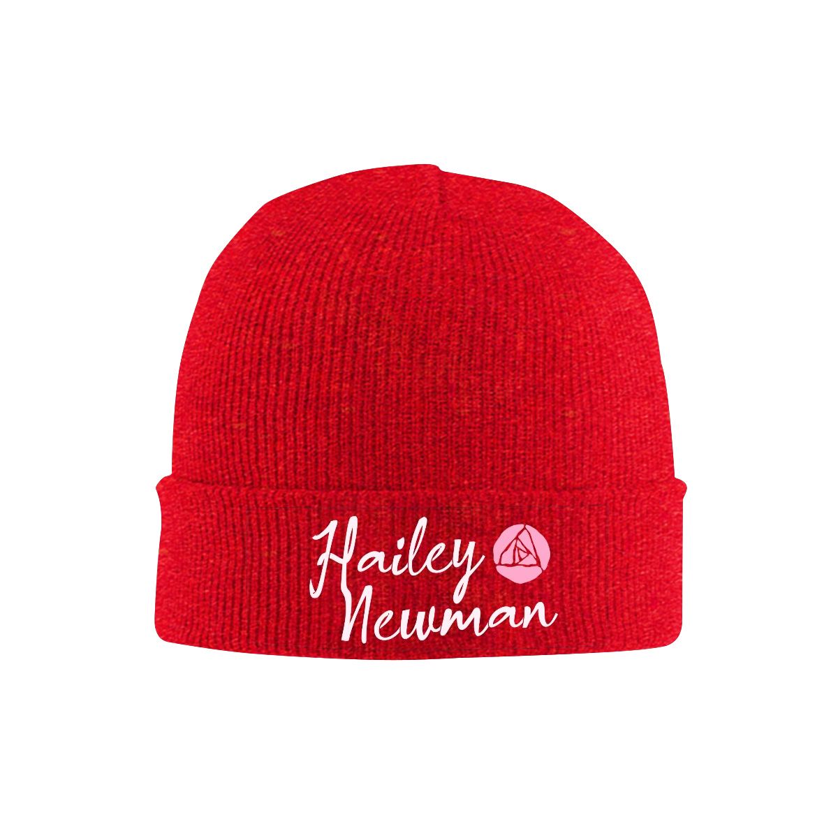 Knit Hat with Heat Transfer Patch