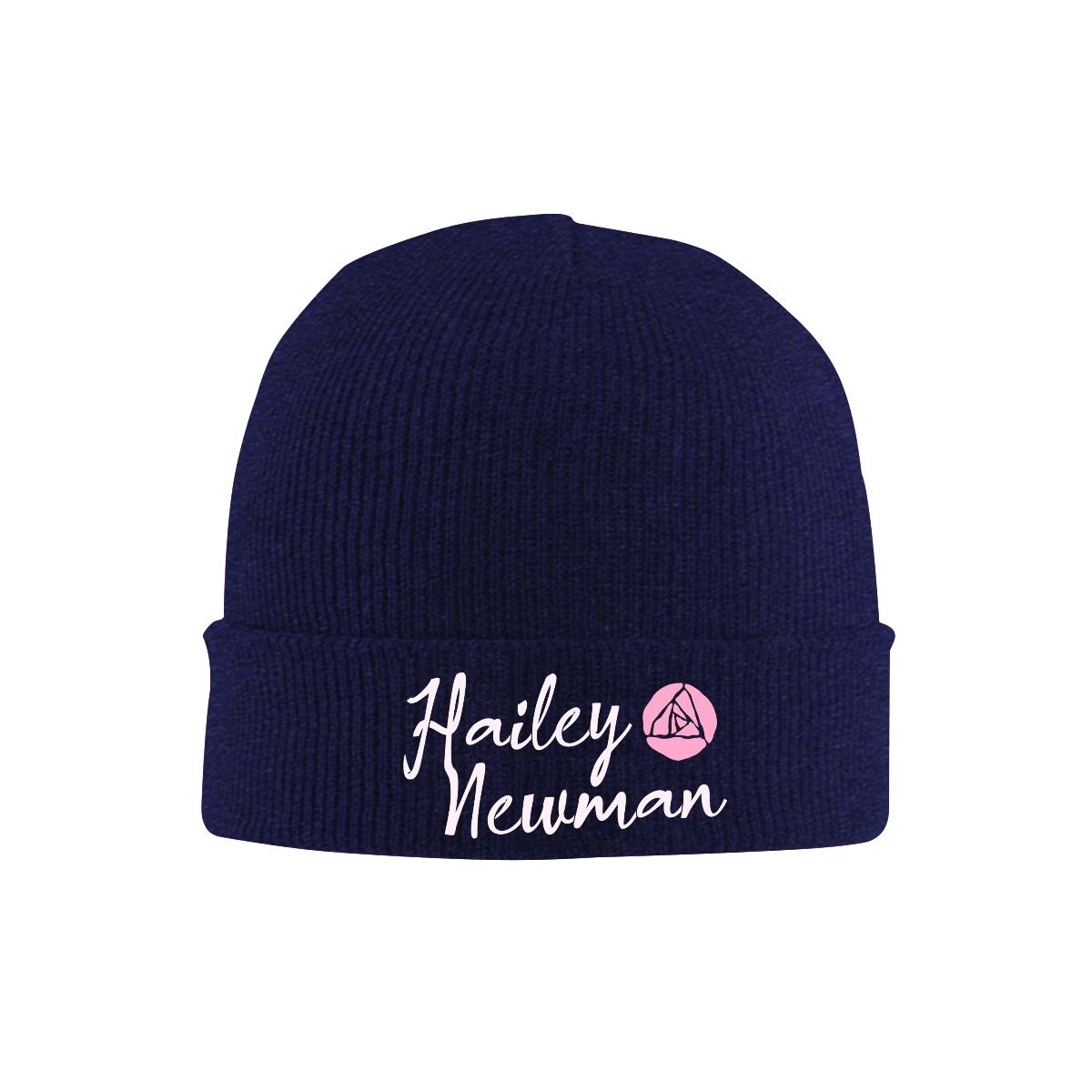 Knit Hat with Heat Transfer Patch