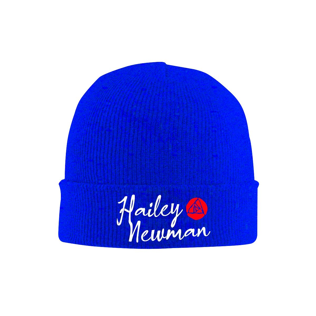Knit Hat with Heat Transfer Patch