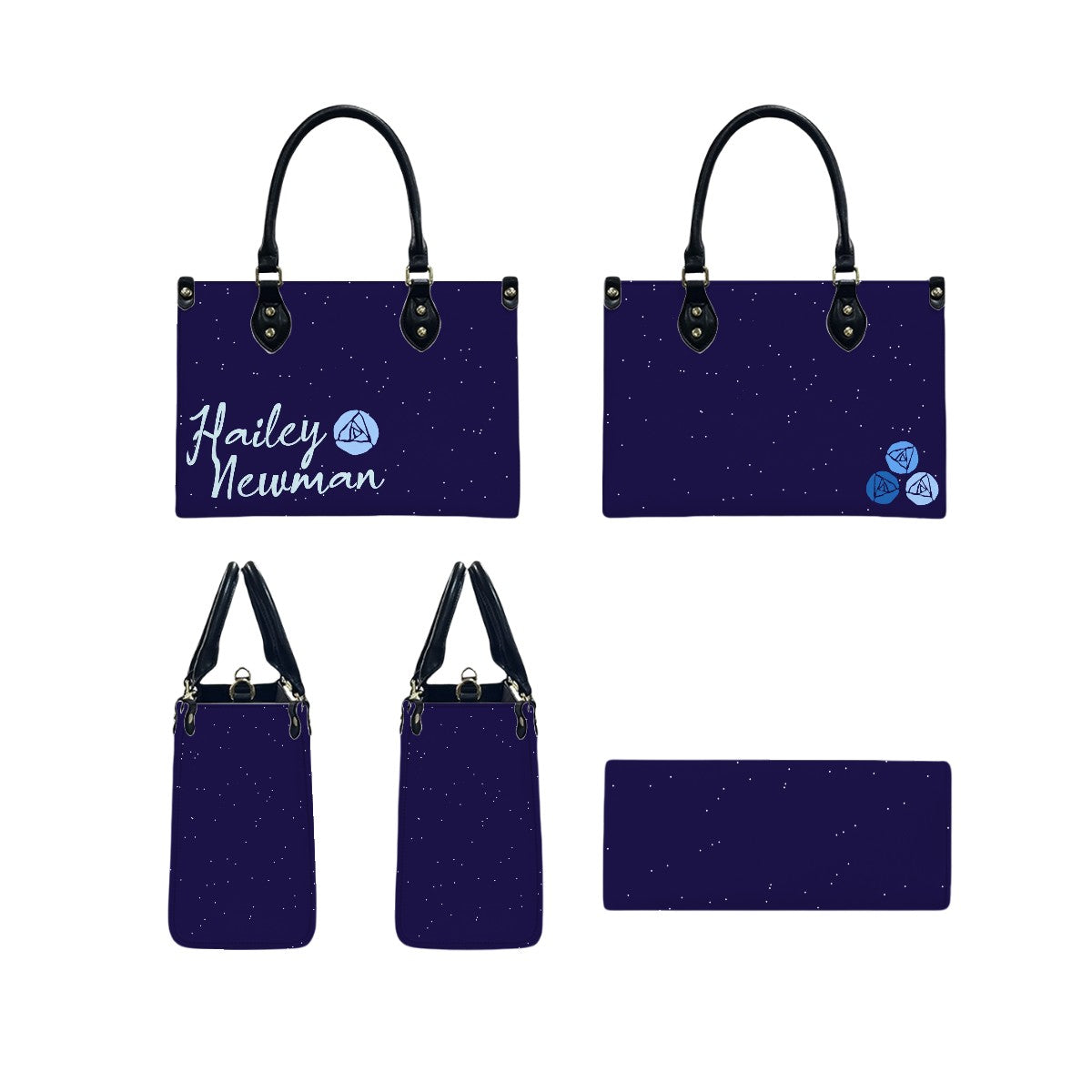 Hailey Newman (Blue Var.) | PU Tote Bag