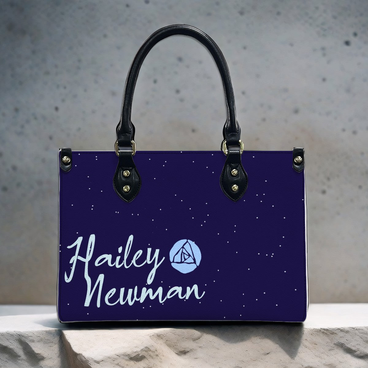 Hailey Newman (Blue Var.) | PU Tote Bag