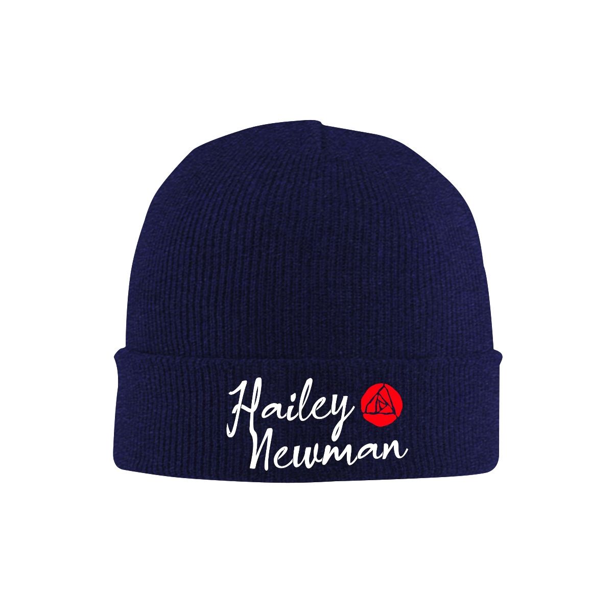 Knit Hat with Heat Transfer Patch