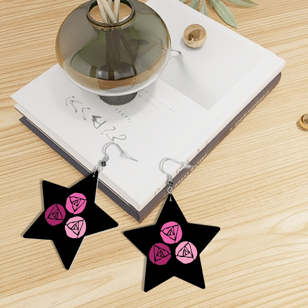 Hailey Newman | Leather Star Earrings