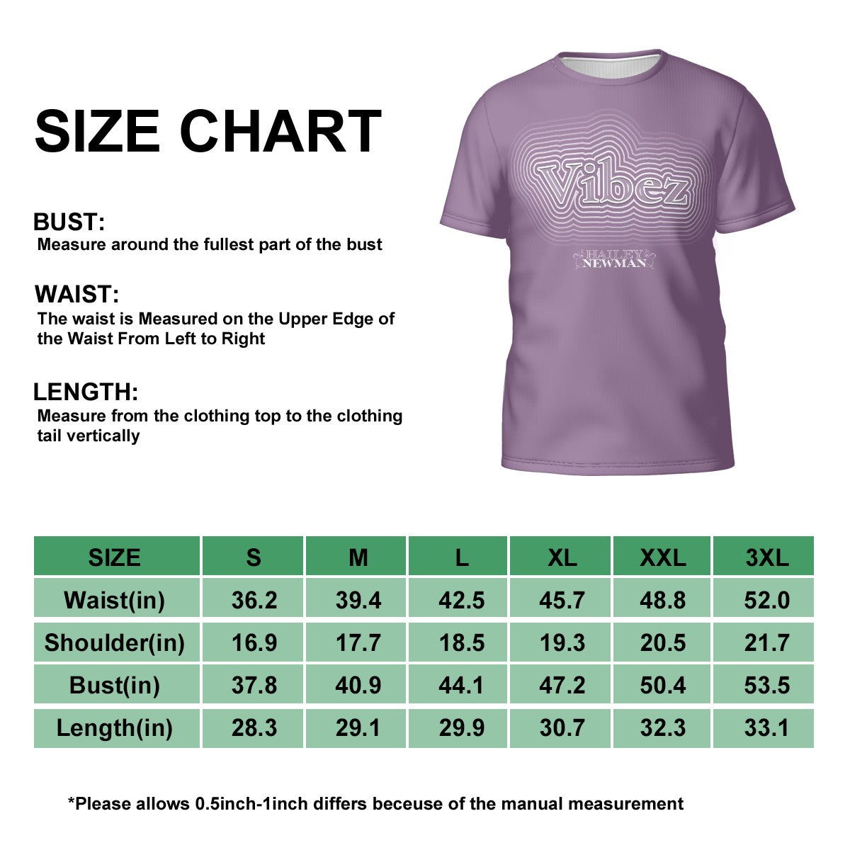 Unisex Hailey Newman Vibez T-Shirt (Purple)