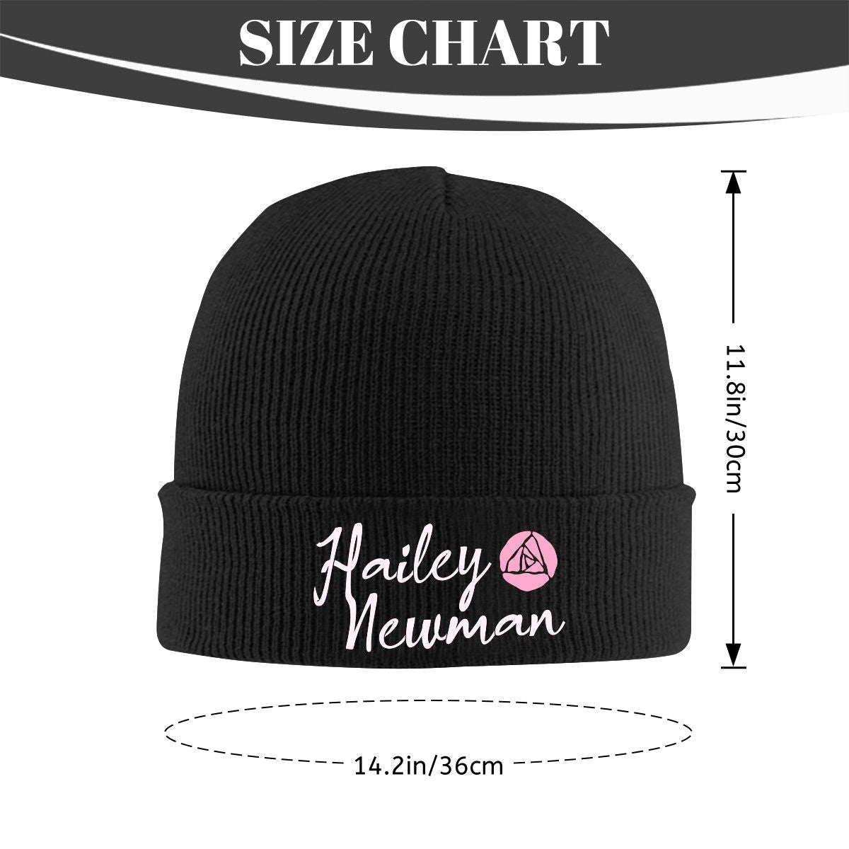 Knit Hat with Heat Transfer Patch
