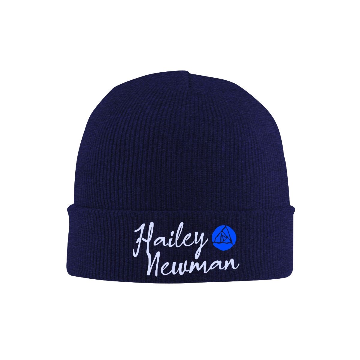 Knit Hat with Heat Transfer Patch