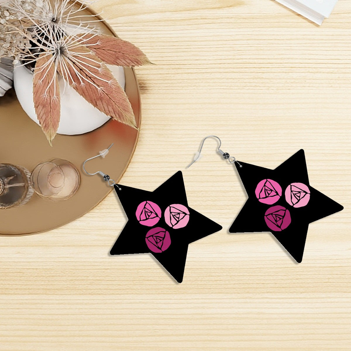 Hailey Newman | Leather Star Earrings