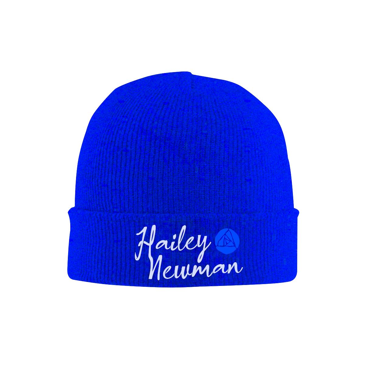 Knit Hat with Heat Transfer Patch