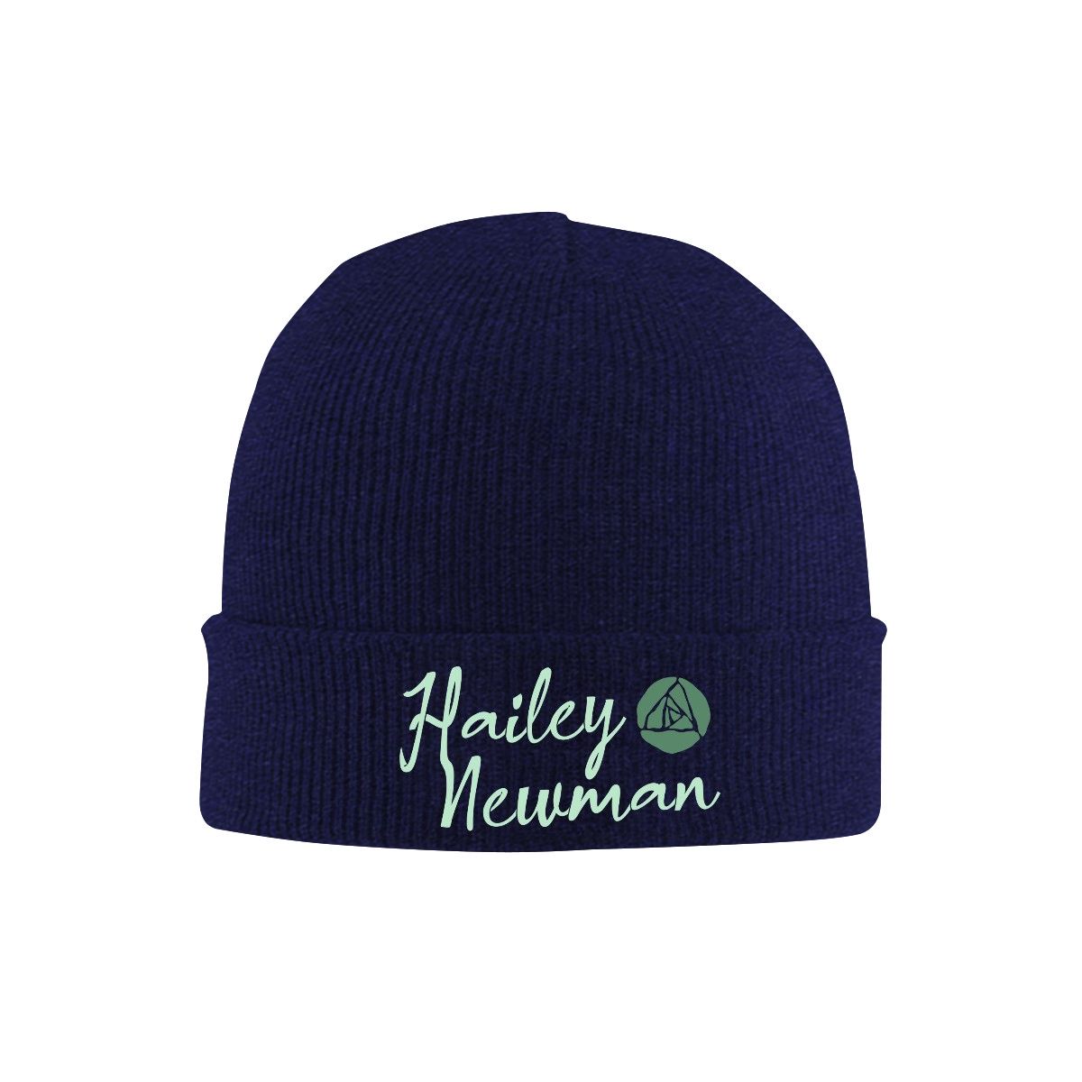Knit Hat with Heat Transfer Patch